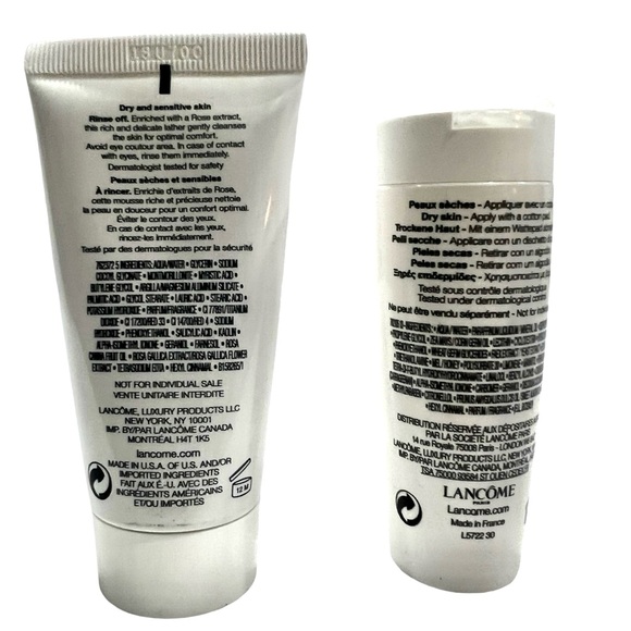 Lancome Comfort Cleansing Foam and Makeup Remover Travel Size Set NEW - Picture 2 of 3